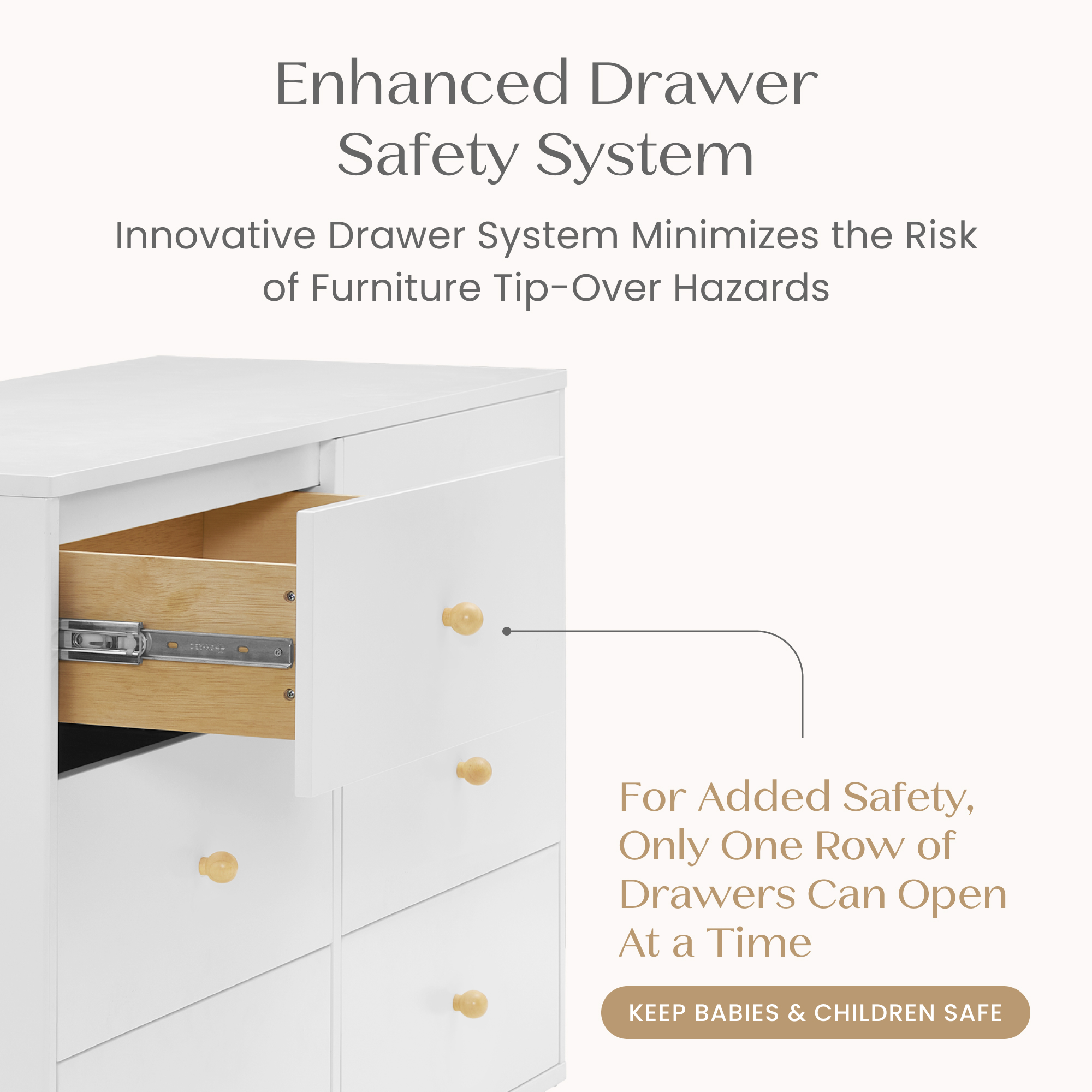 ーdkー Essex 6 Drawer Dresser with Interlocking Drawers | Delta